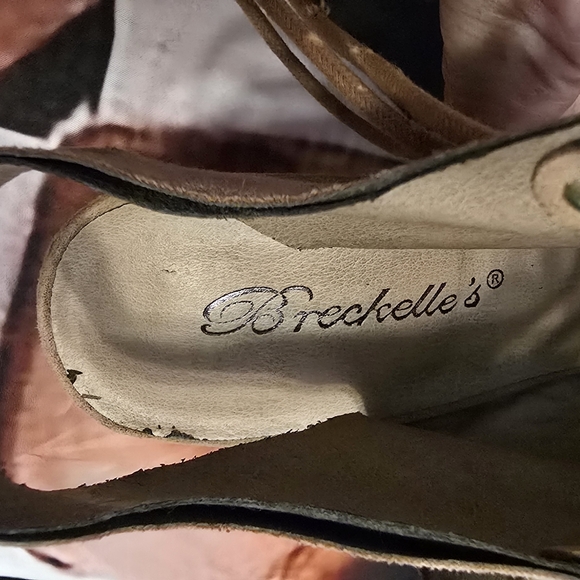 #3336 Breckelles women's high heels open toe lace up - Picture 9 of 10